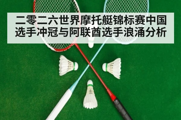 二零二六世界摩托艇锦标赛中国选手冲冠与阿联酋选手浪涌分析